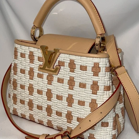 Louis Vuitton Capucine BB Heavenly Woven Satchel - Picture 2 of 12